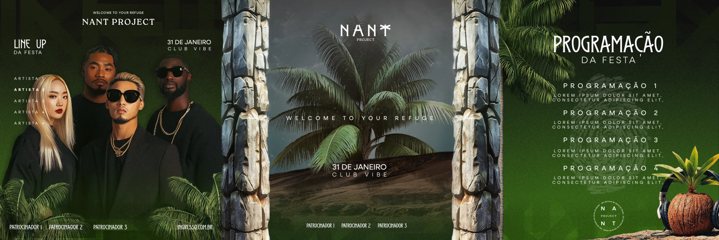 Line-up e programação da festa