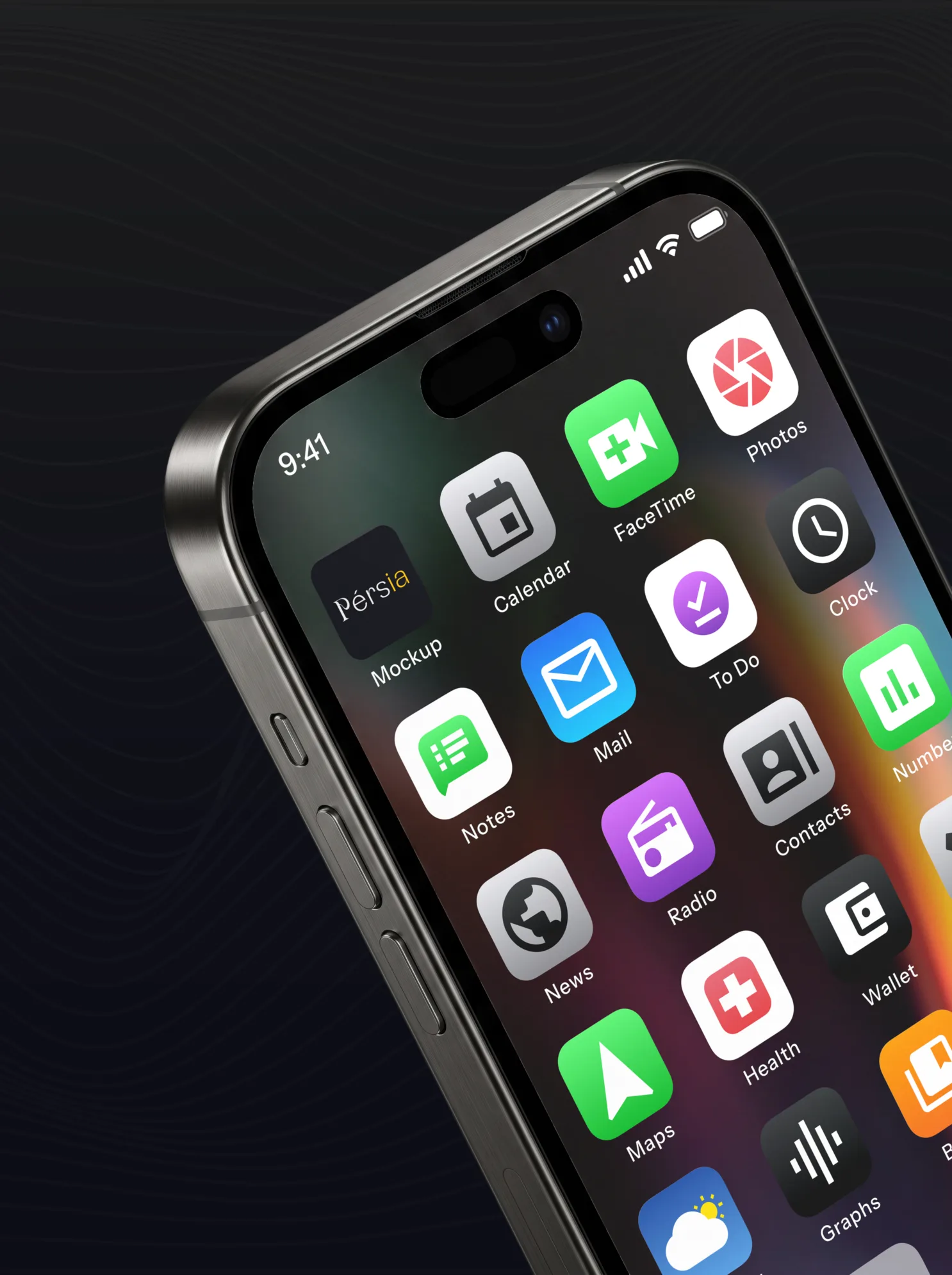 Ícone do app Pérsia na tela de um celular