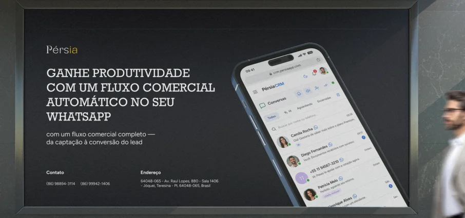 Painel da Pérsia em um corredor