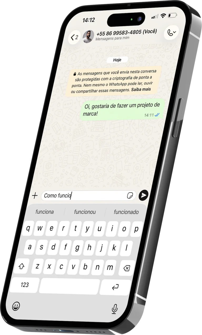 Conversa no WhatsApp com Tharssys