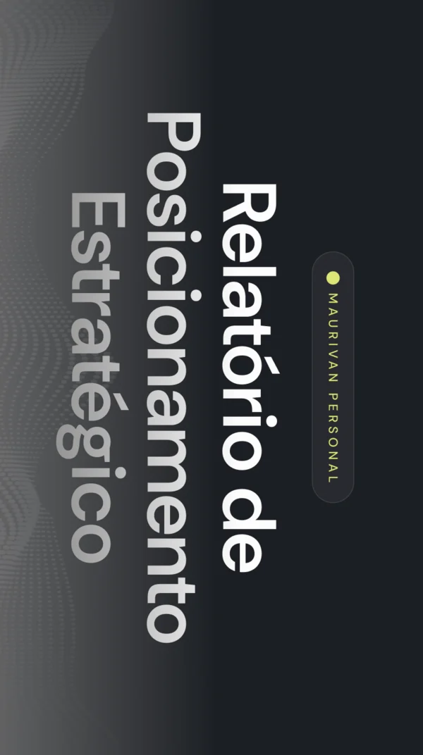 Capa do Relatório de Posicionamento Estratégico